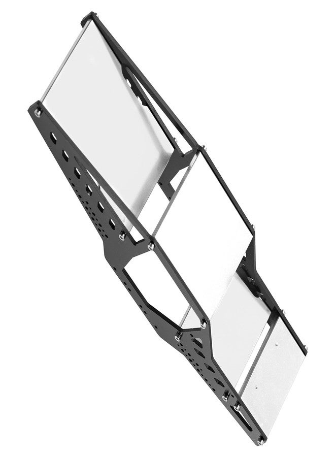 Share Goo ShareGoo Aluminium Chassis Frame Kit Rocks Cage Body Shell Compatible with 1/24 Axial SCX24 90081 AXI00001 AXI00002 AXI00005 AXI00006 RC Crawler Upgrade Parts (Silver) - Image 4
